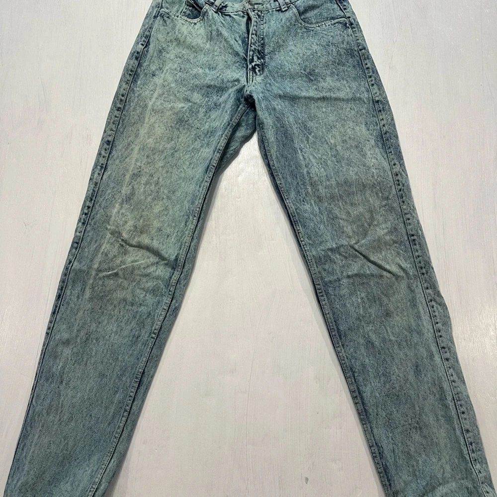Vintage 80s 90s Code Bleu Acid Wash Jeans Women’s High Rise Straight 14 - Picture 3 of 16